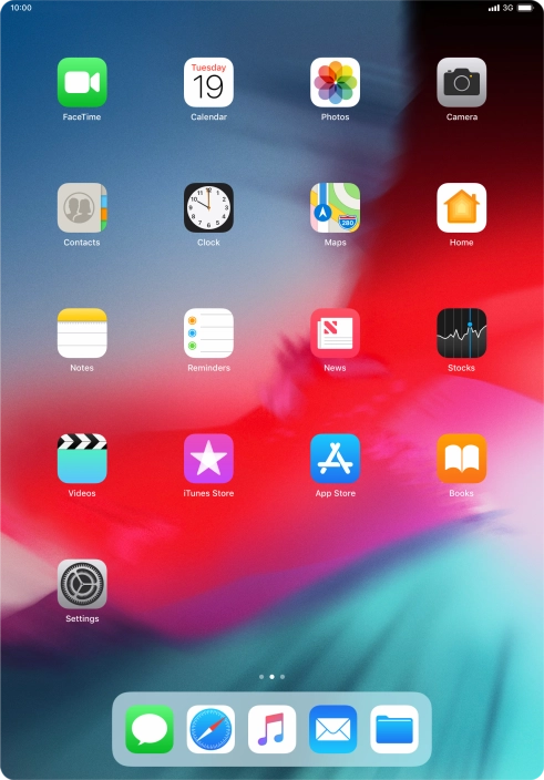 Slide your finger downwards starting from the top right side of the screen.