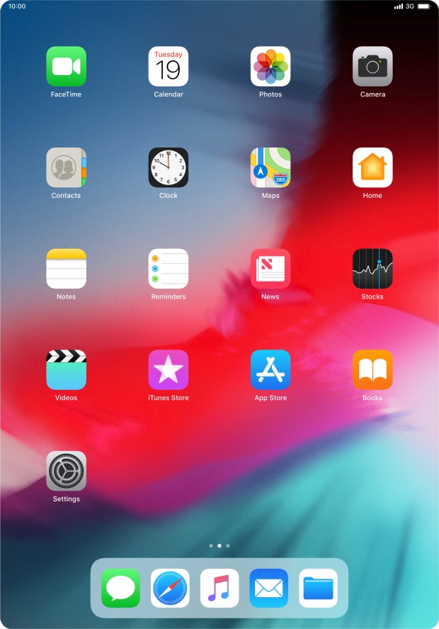 Slide your finger downwards starting from the top right side of the screen.