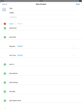 Press Phone and key in the required phone number.