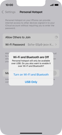 If Wi-Fi is turned off, press Turn on Wi-Fi and Bluetooth.