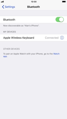 Press the Home key to return to the home screen.