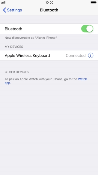 Press the Home key to return to the home screen.