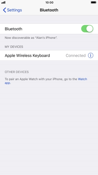 Press the Home key to return to the home screen.
