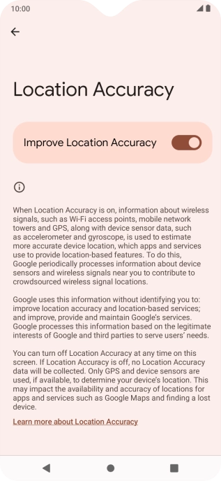If you press the indicator next to 