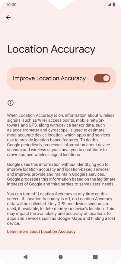 If you press the indicator next to 