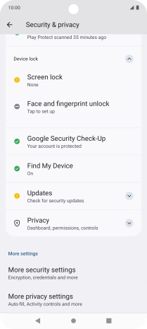 Press the Home key to return to the home screen.
