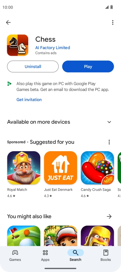 Slide your finger upwards starting from the bottom of the screen to return to the home screen.