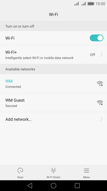Press the Home key to return to the home screen.