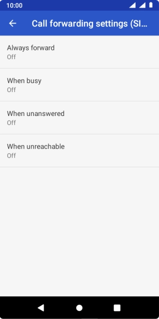 Press the Home key to return to the home screen.