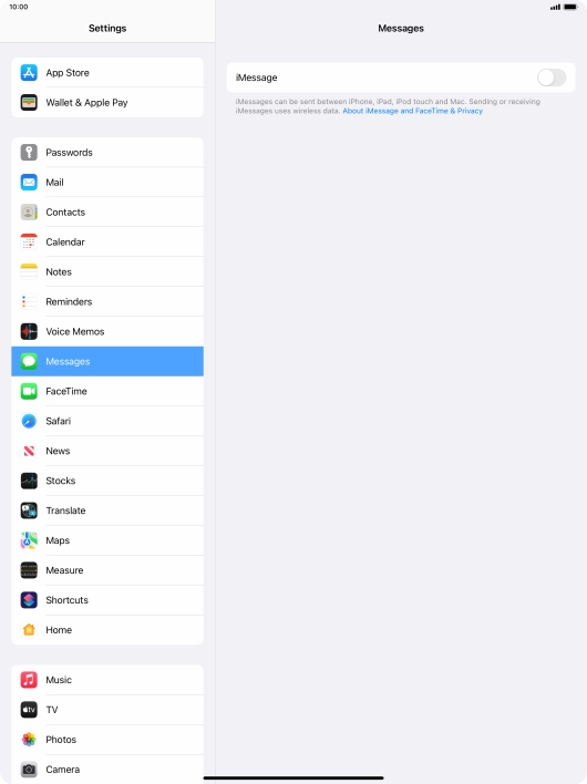 Press the indicator next to Press the indicator next to