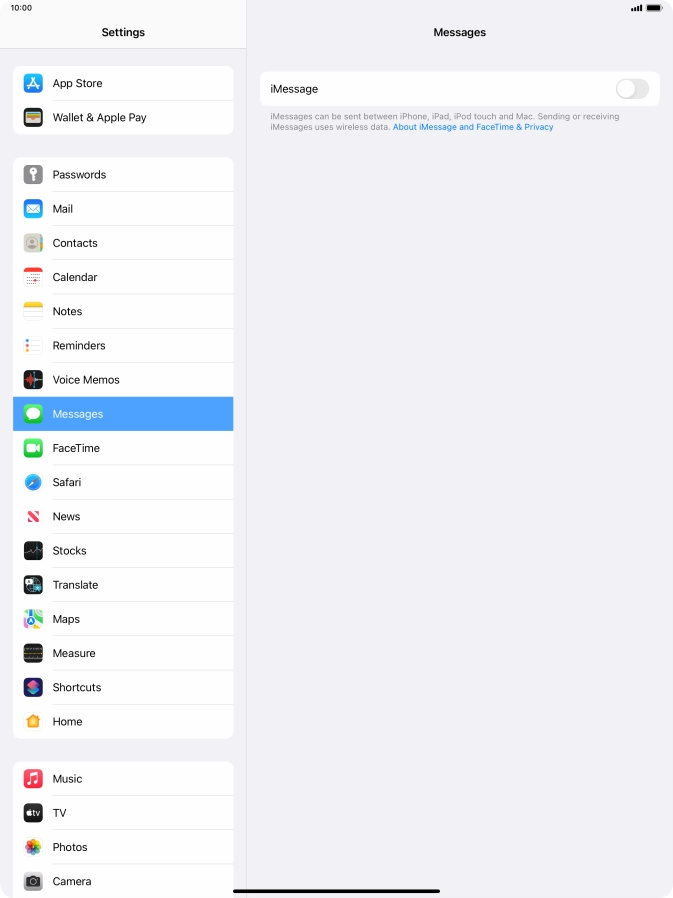 Press the indicator next to Press the indicator next to