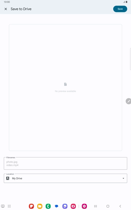 Press the field below 