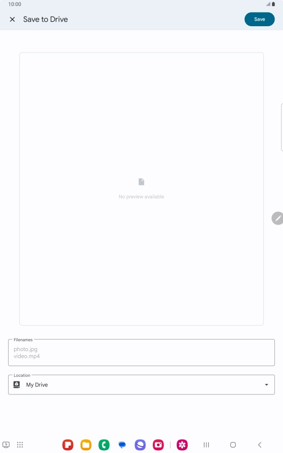 Press the field below 