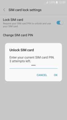 Key in your PIN and press OK.