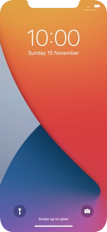 Slide your finger upwards starting from the bottom of the screen.