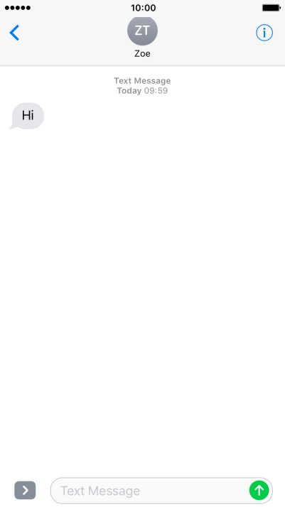 Press the Home key to return to the home screen.