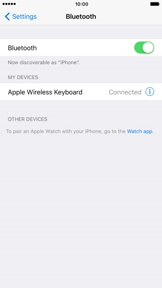 Press the Home key to return to the home screen.