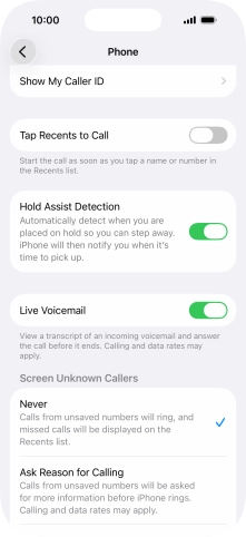 Press Show My Caller ID.