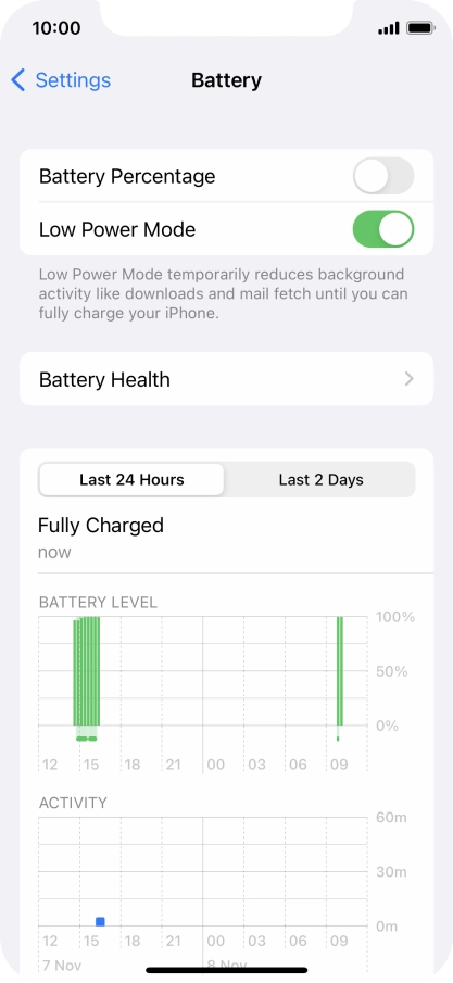 Slide your finger upwards starting from the bottom of the screen to return to the home screen.
