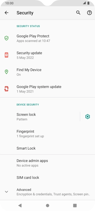 Press Screen lock and key in the additional phone lock code you created earlier. Press Screen lock and key in the additional phone lock code you created earlier.