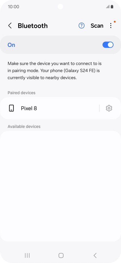 Press the Home key to return to the home screen.
