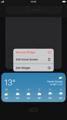 Press Remove Widget.