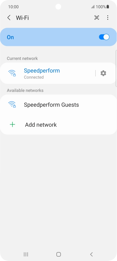 Press the Home key to return to the home screen.