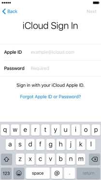 Press the field next to 