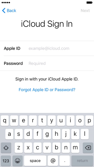 Press the field next to 