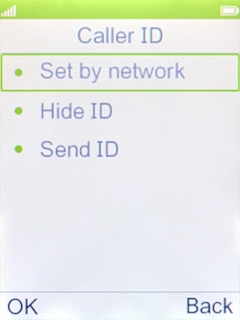 Select Send ID to turn on the function.