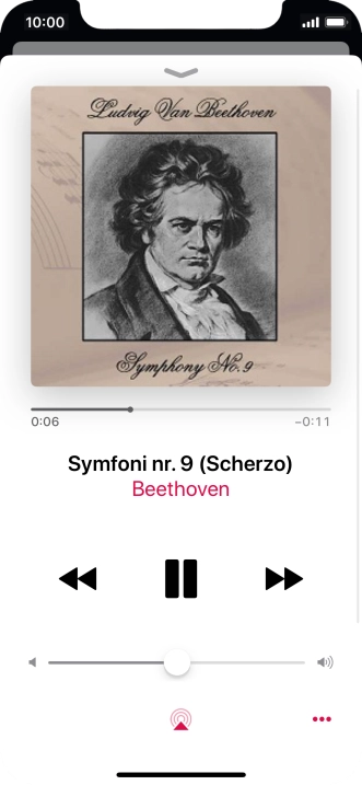 Press arrow right to go to the next audio file.