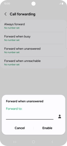 Key in +61414121121 and press Enable.