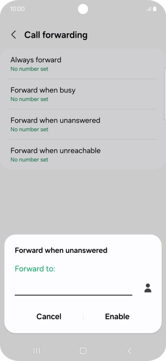 Key in +61414121121 and press Enable.