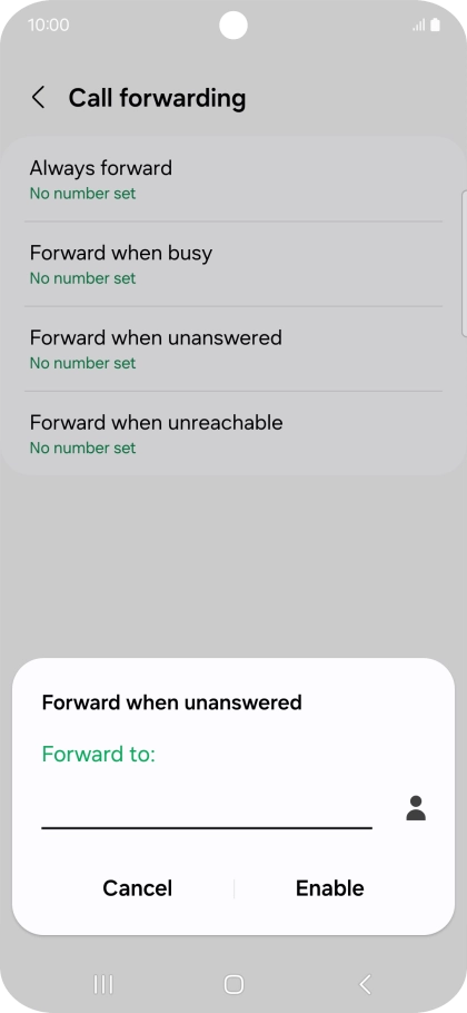 Key in +61414121121 and press Enable.