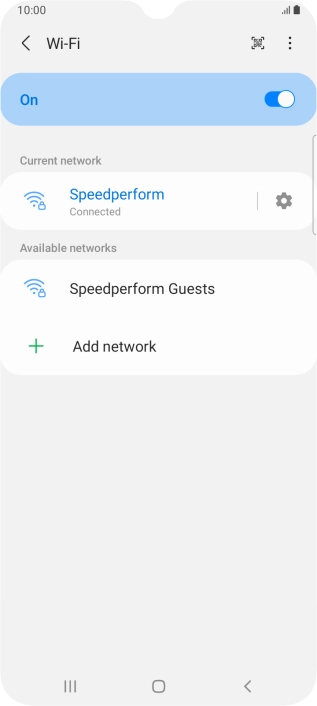 Press the Home key to return to the home screen.