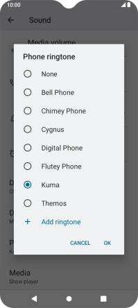 Press the required ring tones to hear them.