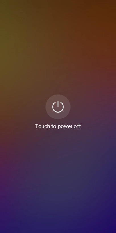 Press Touch to power off.