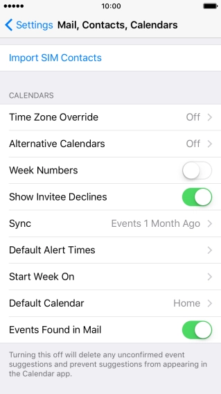 Press Import SIM Contacts.