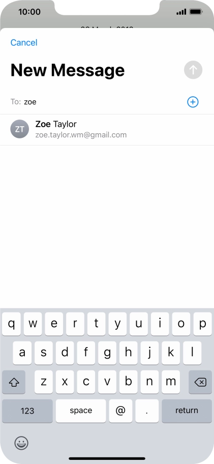 Press the required contact.