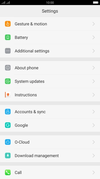 Press System updates. If a new software version is available, it's displayed. Follow the instructions on the screen to update the phone software.