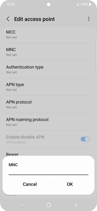 Key in 03 and press OK.