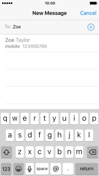 Press the required contact.