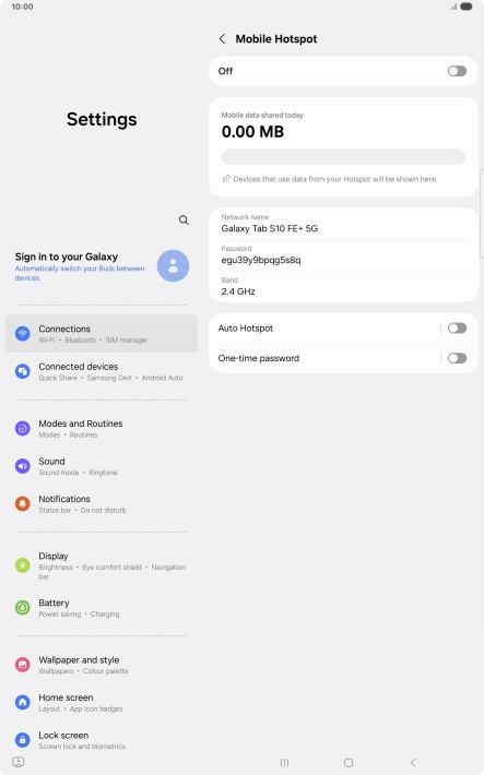 Press the field below 