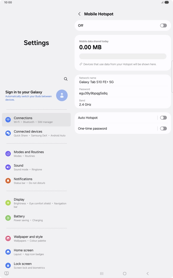 Press the field below 