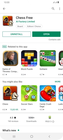 Press the Home key to return to the home screen.