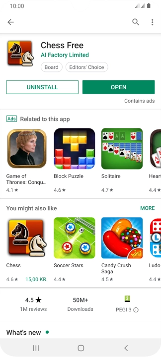 Press the Home key to return to the home screen.