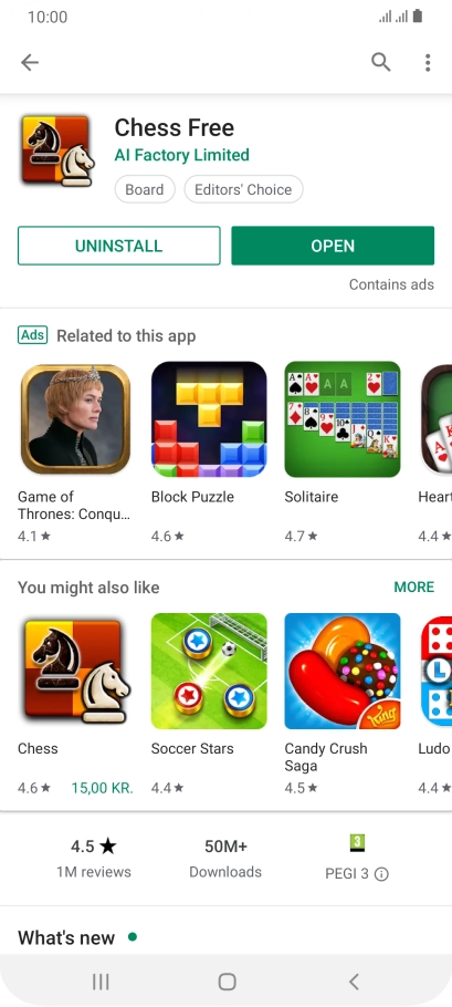 Press the Home key to return to the home screen.