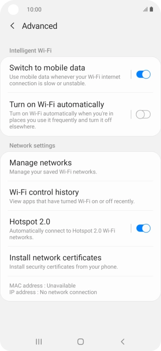 Press the indicator next to Press the indicator next to