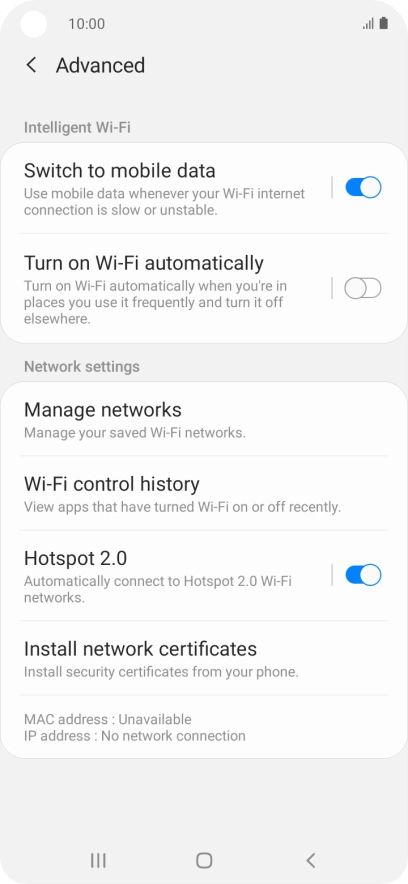 Press the indicator next to Press the indicator next to
