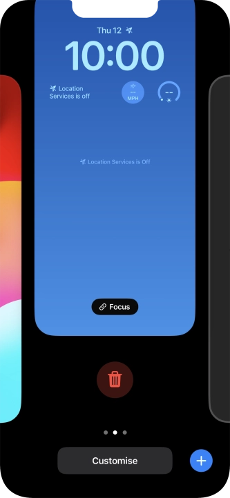 Press the delete icon.